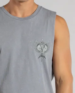Dexter Rod Of Asclepius Muscle Tank Grey Acid Outlet