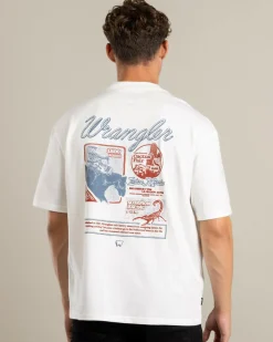 Wrangler 1800-Rodeo Slacker T-Shirt Vintage White Hot