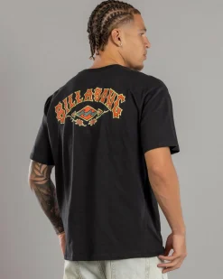 Billabong Rose Arch T-Shirt Washed Black Outlet