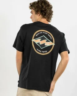 Billabong Rotor Diamond T-Shirt Washed Black Outlet