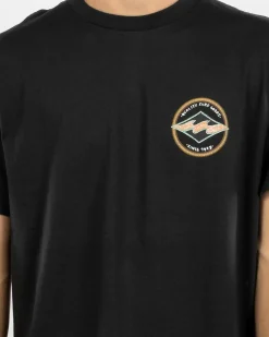 Billabong Rotor Diamond T-Shirt Washed Black Outlet