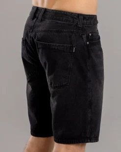 Jacks Rudimental Denim Shorts Washed Black Hot