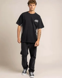 Jacks Rugged T-Shirt Black/grey Clearance