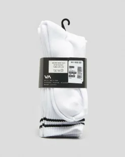 RVCA Union III Socks 5 Pack White Online