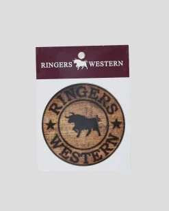 Ringers Western RW Logo Sticker Wood Hot