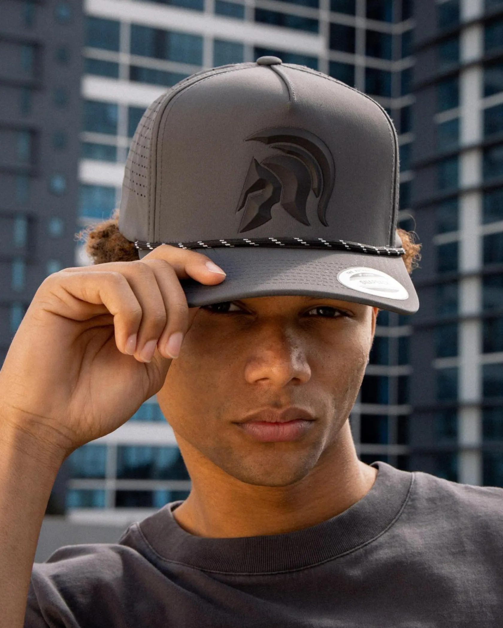 Sparta Sabotage Snapback Cap Grey Clearance