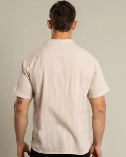 Skylark Saga Short Sleeve Shirt Tan New