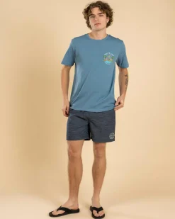 Salty Life Sail Elastic Waist Shorts Blue Best