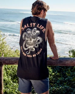 Salty Life Sailmaker Muscle Tank Black Sale