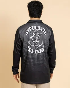 The Mad Hueys Sailor Anchor Fishing Jersey Charcoal Sale