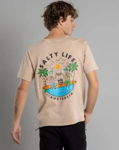 Salty Life Salted Souls T-Shirt Sand Acid Outlet