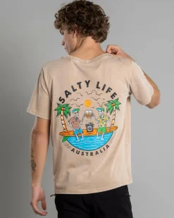 Salty Life Salted Souls T-Shirt Sand Acid Outlet