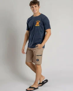 Salty Life Sapore T-Shirt Navy Acid Hot