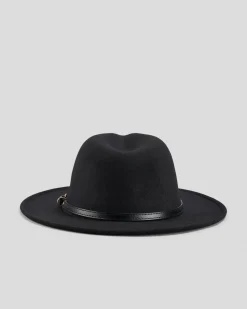 Miscellaneous Schrader Panama Felt Hat Black Sale