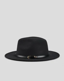 Miscellaneous Schrader Panama Felt Hat Black Sale