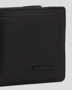 Billabong Scope 2 In 1 Leather Wallet Black Sale