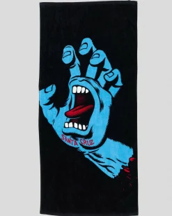 Santa Cruz Screaming Hand Towel Black Sale