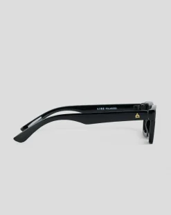 Aire Sculptor Polarised Sunglasses Black/ Green Mono