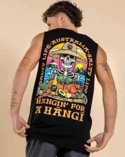 Salty Life Sear the Fear Muscle Tank Black Clearance