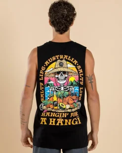 Salty Life Sear the Fear Muscle Tank Black Clearance