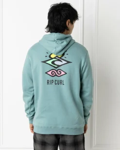 Rip Curl Search Icon Hoodie Blue Lagoon Hot