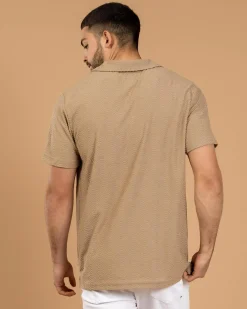 Skylark Seascape Polo Shirt Tan Outlet