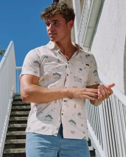 Salty Life Seashore Short Sleeve Shirt Natural Online