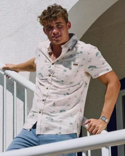 Salty Life Seashore Short Sleeve Shirt Natural Online