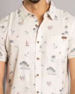 Salty Life Seashore Short Sleeve Shirt Natural Online