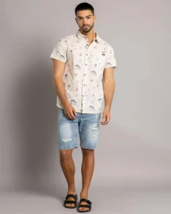 Salty Life Seashore Short Sleeve Shirt Natural Online