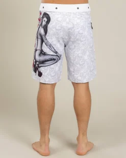 Dexter Seat Grab Board Shorts White Online