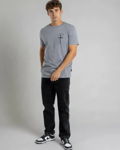 Lucid Sense T-Shirt Light Grey Wash Outlet
