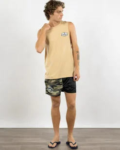 Ringers Western Servo Muscle Tank Dark Sand Best