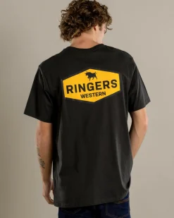 Ringers Western Servo Relaxed T-Shirt Charcoal Hot