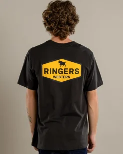 Ringers Western Servo Relaxed T-Shirt Charcoal Hot