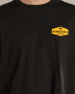 Ringers Western Servo Relaxed T-Shirt Charcoal Hot