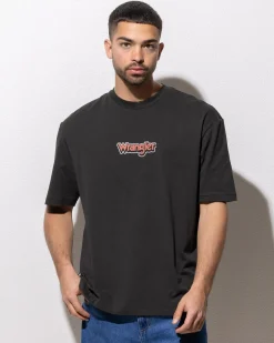 Wrangler Shadow Slacker T-Shirt Worn Black Hot