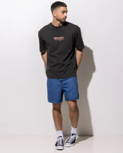 Wrangler Shadow Slacker T-Shirt Worn Black Hot