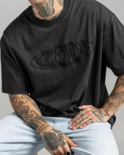 Thrills Shadowless Embro Oversize Box Fit T-Shirt Pirate Black Online