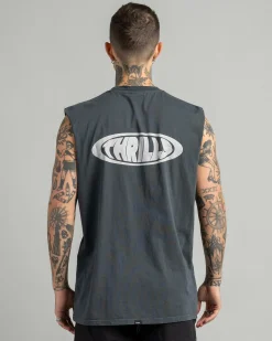 Thrills Shadowless Merch Fit Muscle Tank Ebony Discount