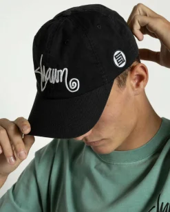 S-Double Shawn Script Strapback Cap Black Hot