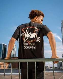 S-Double Shield T-Shirt Washed Black Best
