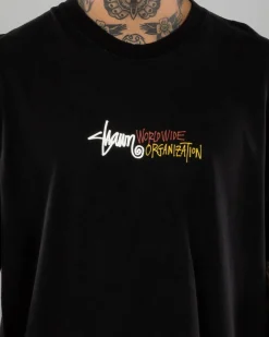 S-Double Shield T-Shirt Washed Black Best