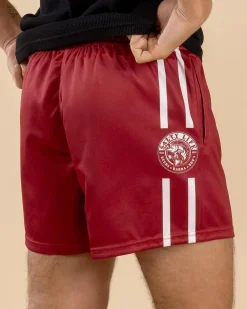 Salty Life Shimmy Footy Shorts Maroon Best