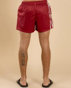 Salty Life Shimmy Footy Shorts Maroon Best