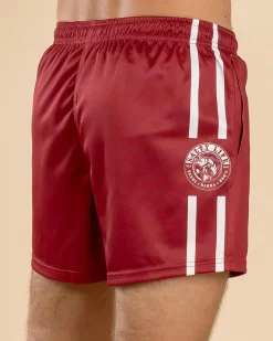 Salty Life Shimmy Footy Shorts Maroon Best