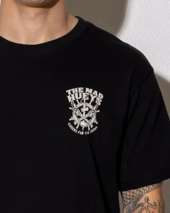 The Mad Hueys Ship Wheel Beers T-Shirt Black Discount