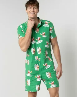 Lucid Shredding Santa Romper Green Best
