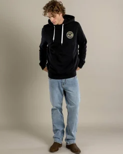 Ringers Western Signature Bull Hoodie Black With Camo Outlet