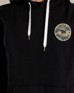 Ringers Western Signature Bull Hoodie Black With Camo Outlet